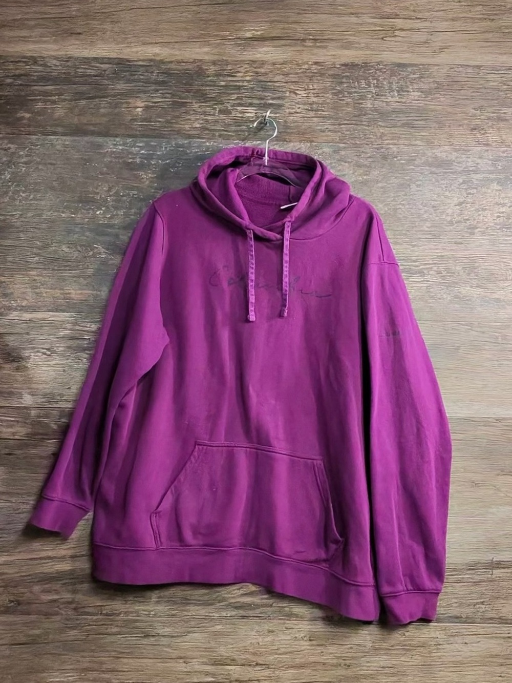 Columbia Women’s Relaxed-Fit Purple Hoodie with Kangaroo Pocket